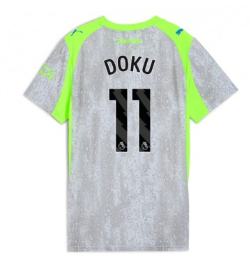 Manchester City Jeremy Doku #11 Replika Tredje Tröja Damer 2025-26 Kortärmad